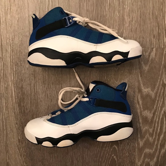 SOLD Nike Air Jordan 6 Rings Royal Blue Youth Size 1.5Y - Picture 2 of 8